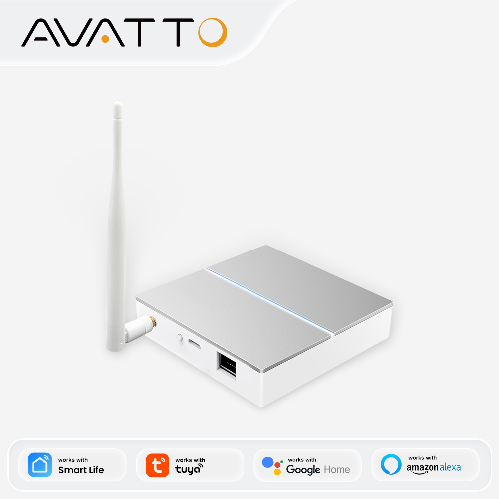 Matter Hub Thread - AVATTO Tuya ZigBee Gateway com antena
