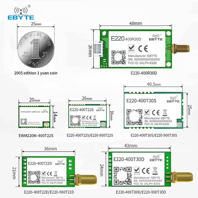 Módulo LoRa LLCC68 UART 433MHz - 433Mhz Receiver Module avaliação e preço