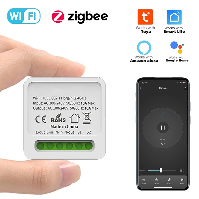 Tuya 16a mini wifi interruptor - Diy Home Automation Controller avaliação e preço