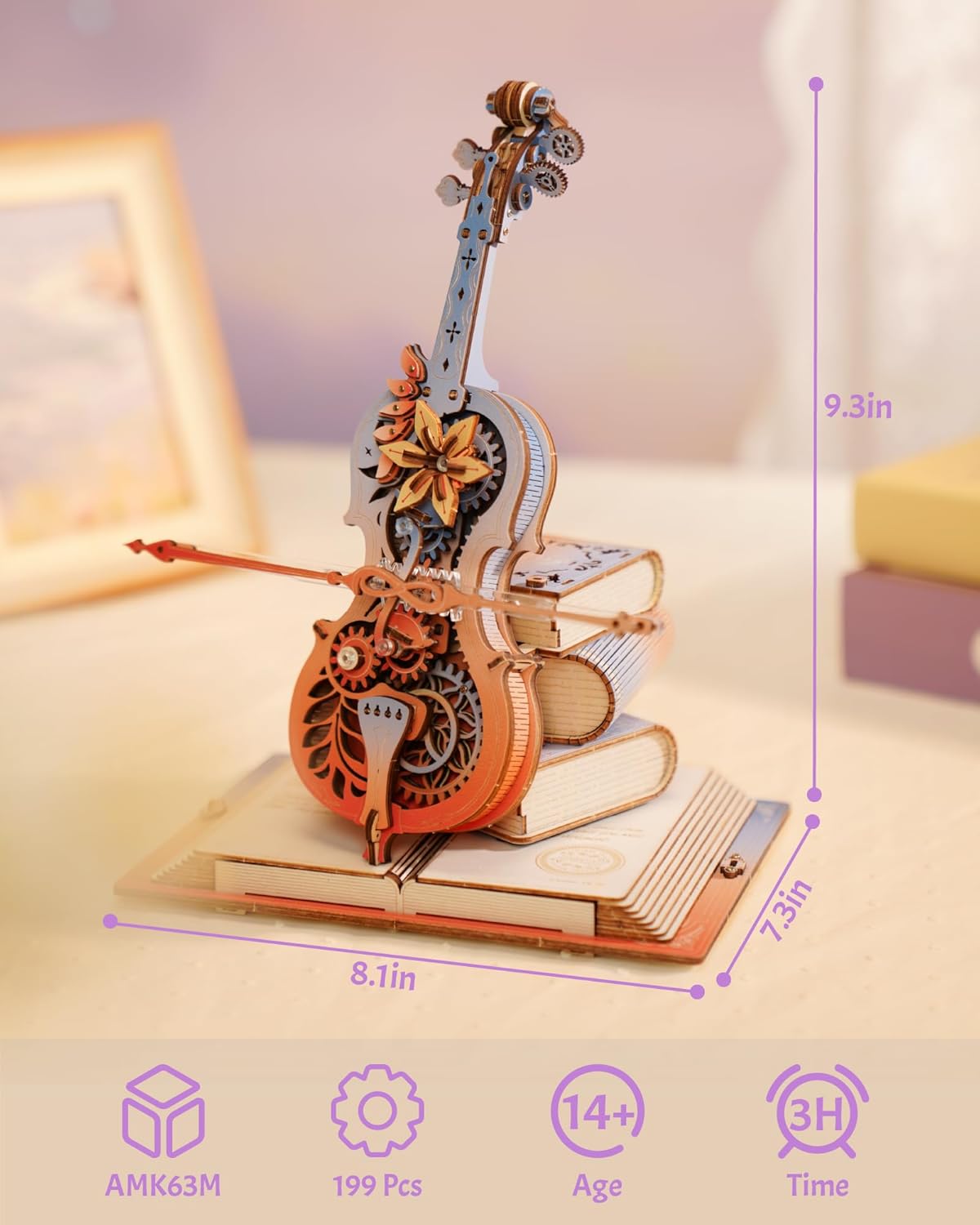 ROKR Violoncelo Mágico 3D - Qu - Home Automation Diy avaliação e preço