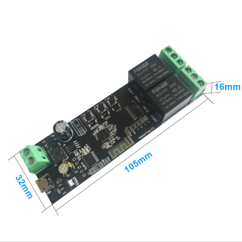 2ch tuya wi fi placa de contro - Diy Home Automation Controller avaliação e preço