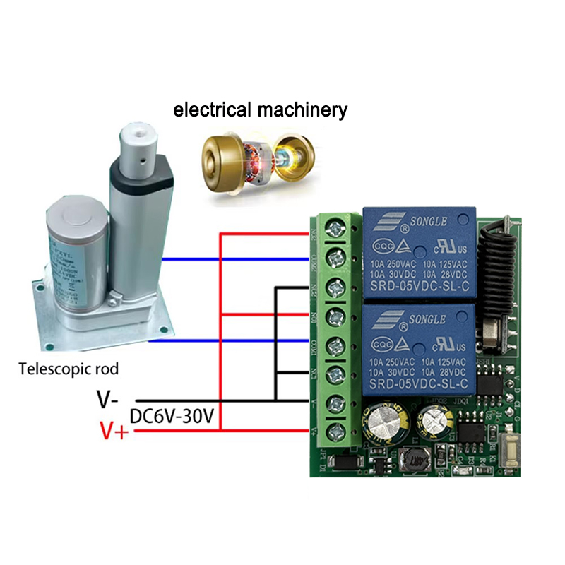 DC 12V 24V AC 220V RF433 2CH m - 433Mhz Receiver Module avaliação e preço