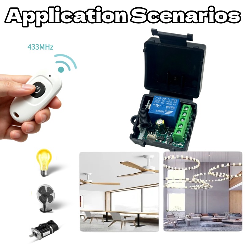 Módulo Receptor de Relé 1 Cana - 433Mhz Receiver Module avaliação e preço