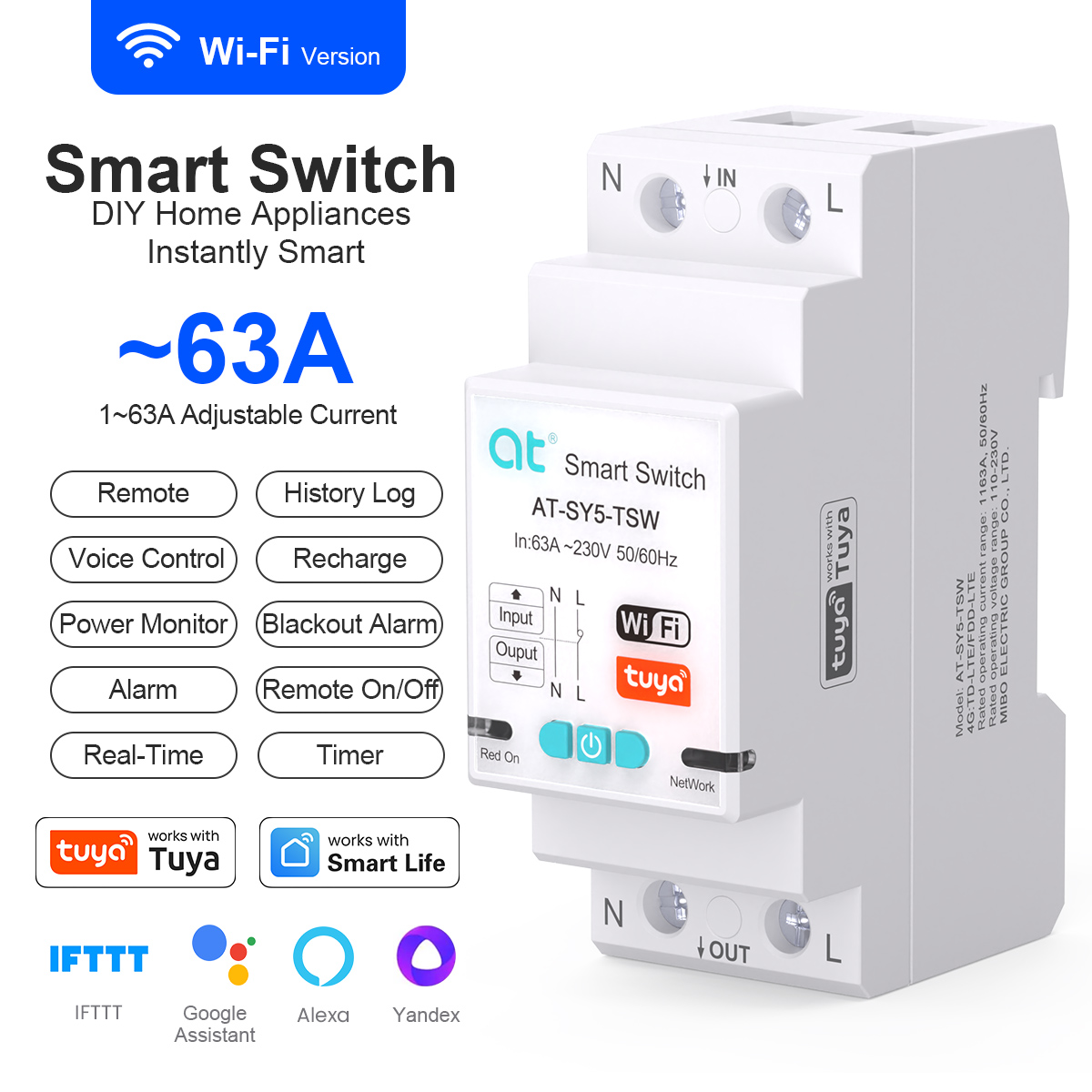 Disjuntor Inteligente Tuya WiF - Home Automation Industry avaliação e preço