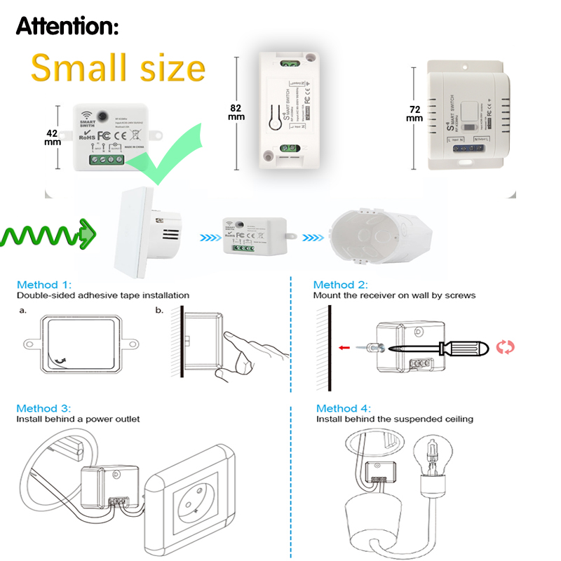 Wifi mini interruptor tuya vid - Home Automation Diy avaliação e preço